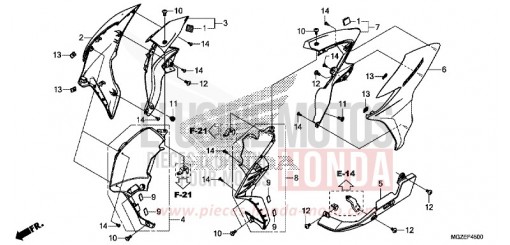 MITTLERER WINDLAUF CB500FAD de 2013